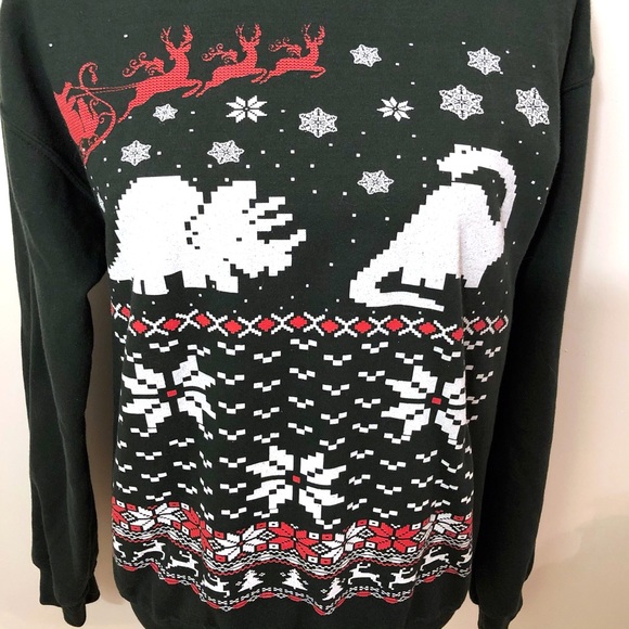 Dinosaur holiday sweatshirt - Picture 2 of 5